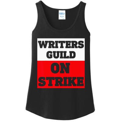 Writers Guild ON STRIKE Ladies Essential Tank