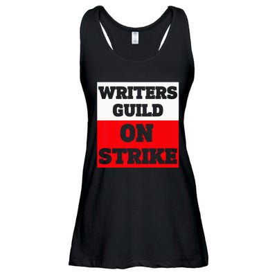 Writers Guild ON STRIKE Ladies Essential Flowy Tank