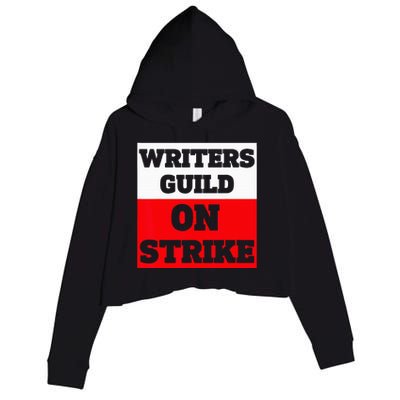 Writers Guild ON STRIKE Crop Fleece Hoodie