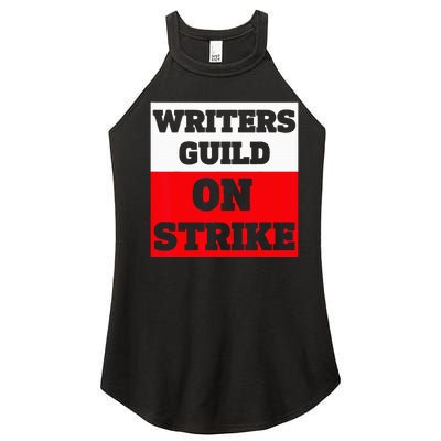 Writers Guild ON STRIKE Women's Perfect Tri Rocker Tank