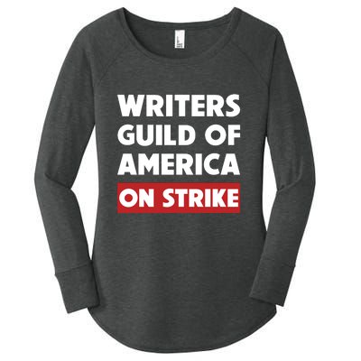 Writers Guild Of America On Strike Women's Perfect Tri Tunic Long Sleeve Shirt