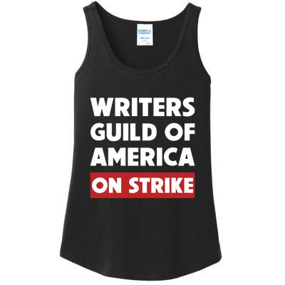 Writers Guild Of America On Strike Ladies Essential Tank