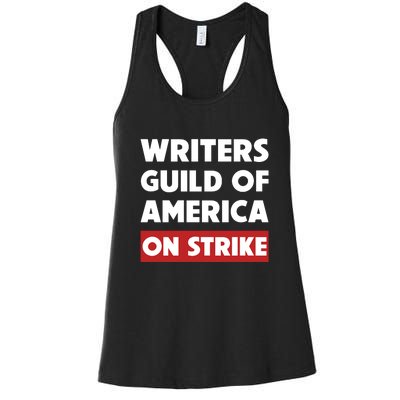 Writers Guild Of America On Strike Women's Racerback Tank