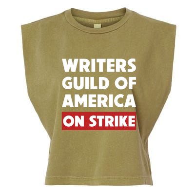 Writers Guild Of America On Strike Garment-Dyed Women's Muscle Tee