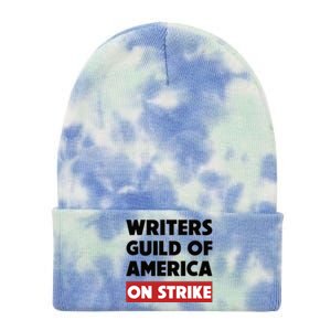 Writers Guild Of America On Strike Tie Dye 12in Knit Beanie