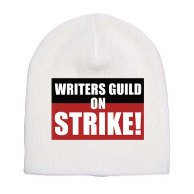 Writers Guild On Strike WGA Strike Anti AI Short Acrylic Beanie