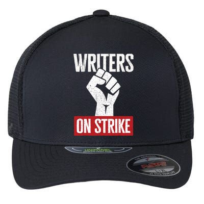 Writers Guild Of America On Strike Anti AI Chatbots WGA Flexfit Unipanel Trucker Cap