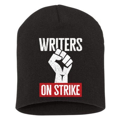 Writers Guild Of America On Strike Anti AI Chatbots WGA Short Acrylic Beanie