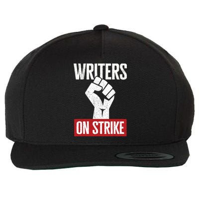 Writers Guild Of America On Strike Anti AI Chatbots WGA Wool Snapback Cap