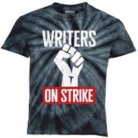 Writers Guild Of America On Strike Anti AI Chatbots WGA Kids Tie-Dye T-Shirt