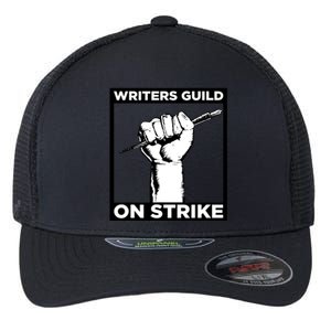 Writers Guild Of America On Strike Flexfit Unipanel Trucker Cap