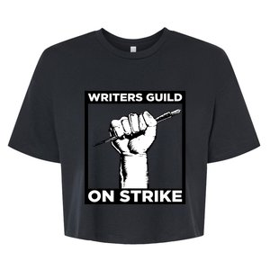 Writers Guild Of America On Strike Bella+Canvas Jersey Crop Tee