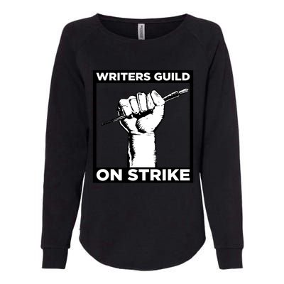 Writers Guild Of America On Strike Womens California Wash Sweatshirt