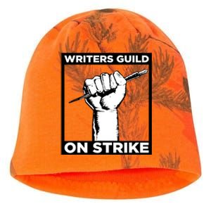 Writers Guild Of America On Strike Kati - Camo Knit Beanie