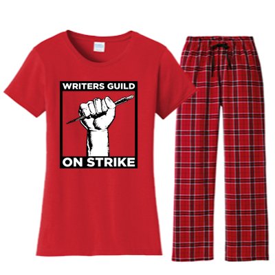 Writers Guild Of America On Strike Women's Flannel Pajama Set