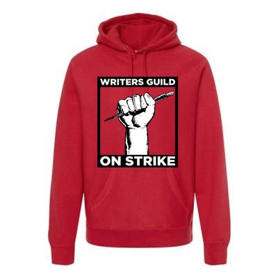 Writers Guild Of America On Strike Premium Hoodie