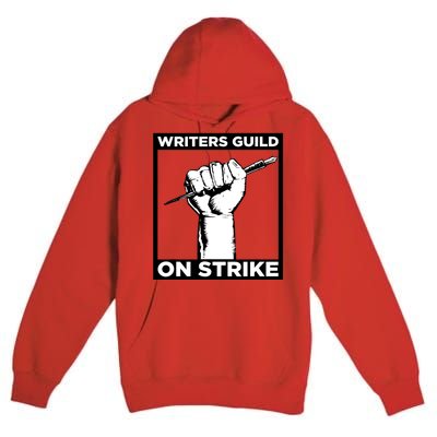 Writers Guild Of America On Strike Premium Pullover Hoodie