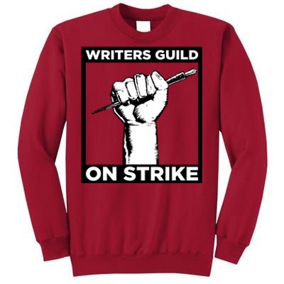 Writers Guild Of America On Strike Tall Sweatshirt