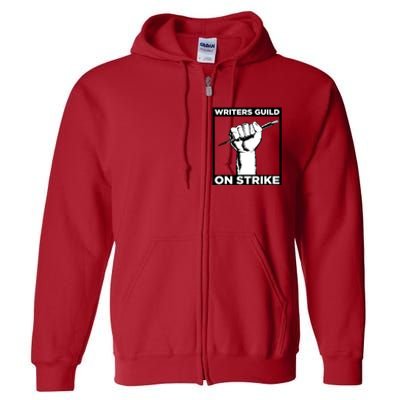 Writers Guild Of America On Strike Full Zip Hoodie