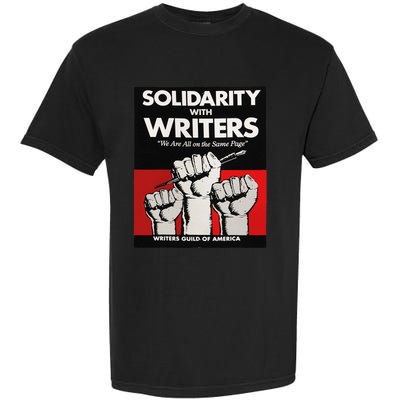 Writers Guild Of America On Strike Anti AI Chatbots WGA Garment-Dyed Heavyweight T-Shirt