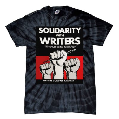 Writers Guild Of America On Strike Anti AI Chatbots WGA Tie-Dye T-Shirt