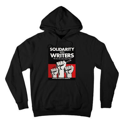 Writers Guild Of America On Strike Anti AI Chatbots WGA Tall Hoodie