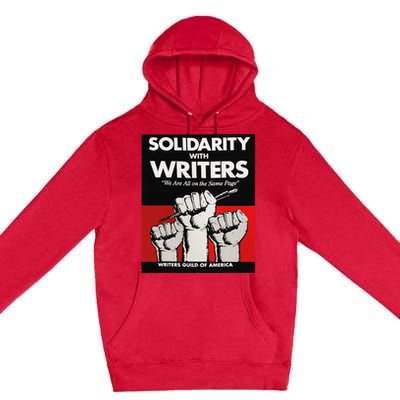 Writers Guild Of America On Strike Anti AI Chatbots WGA Premium Pullover Hoodie