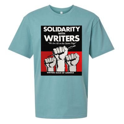 Writers Guild Of America On Strike Anti AI Chatbots WGA Sueded Cloud Jersey T-Shirt