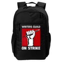 Writers Guild Of America On Strike Anti AI Chatbots WGA Daily Commute Backpack