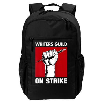 Writers Guild Of America On Strike Anti AI Chatbots WGA Daily Commute Backpack