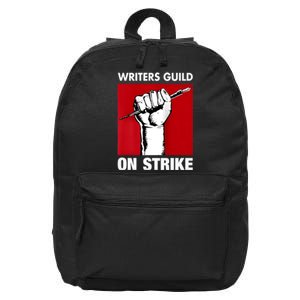 Writers Guild Of America On Strike Anti AI Chatbots WGA 16 in Basic Backpack