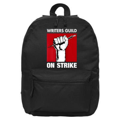 Writers Guild Of America On Strike Anti AI Chatbots WGA 16 in Basic Backpack