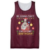 We Gonna Party Like ItS My Birthday Jesus Sweater Christmas Mesh Reversible Basketball Jersey Tank