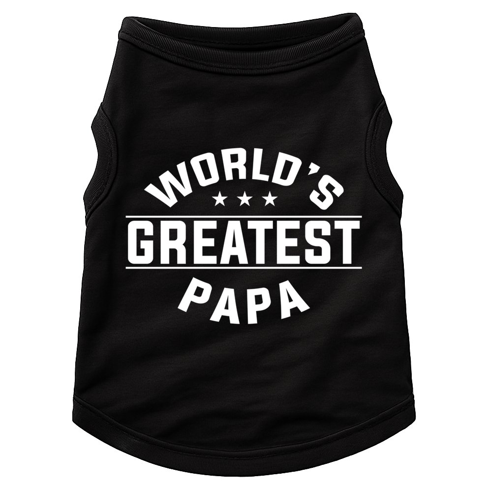World's Greatest Papa Father's Day Gift Doggie Tank