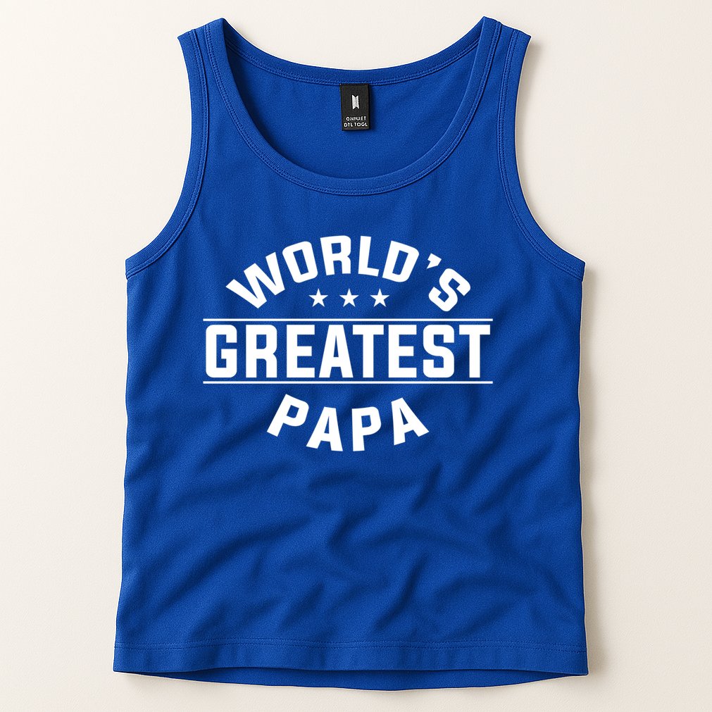 World's Greatest Papa Father's Day Gift Tank Top
