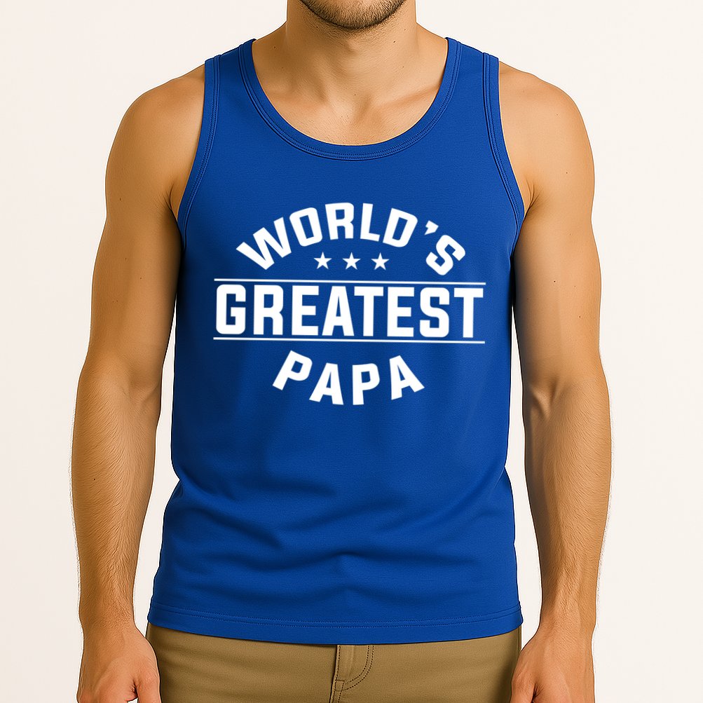 World's Greatest Papa Father's Day Gift Tank Top