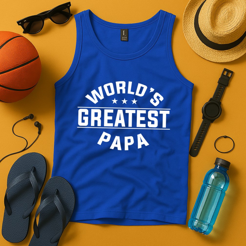 World's Greatest Papa Father's Day Gift Tank Top