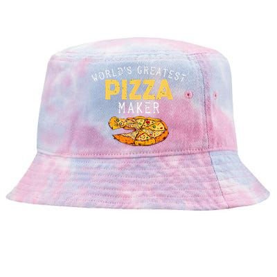 Worlds Greatest Pizza Maker Tie-Dyed Bucket Hat