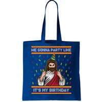 We Gonna Party Like ItS My Birthday Funny Christmas Jesus Gift Tote Bag