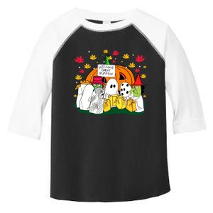 Welcome Great Pumpkin Halloween Witch Ghost Toddler Fine Jersey T-Shirt