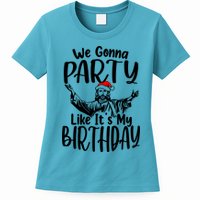 We Gonna Party Like ItS My Birthday Jesus Christmas Gift Womens T-Shirt