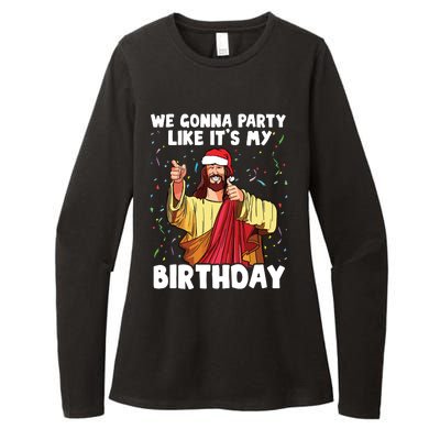 We Gonna Party Like Its My Birthday Jesus Christmas Womens CVC Long Sleeve Shirt