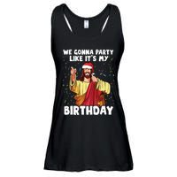 We Gonna Party Like Its My Birthday Jesus Christmas Ladies Essential Flowy Tank