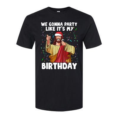 We Gonna Party Like It's My Birthday Jesus Christmas Ugly Softstyle CVC T-Shirt