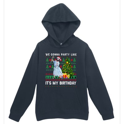 We Gonna Party Like Its My Birthday Ugly Christmas Jesus Urban Pullover Hoodie