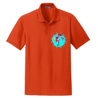 World Globe Planet People Humans Funny Earth Day Dry Zone Grid Polo