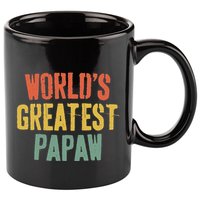 WorldS Greatest Papaw Grandpa FatherS Day 11oz C Handle Ceramic Mug