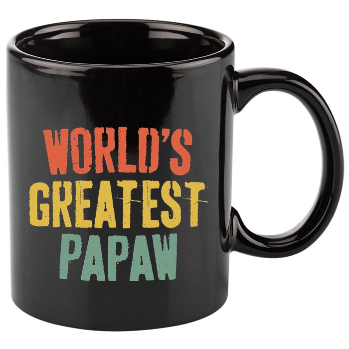 WorldS Greatest Papaw Grandpa FatherS Day 11oz C Handle Ceramic Mug