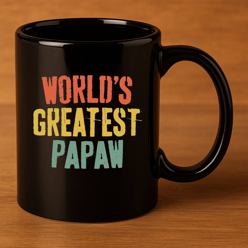 WorldS Greatest Papaw Grandpa FatherS Day 11oz C Handle Ceramic Mug