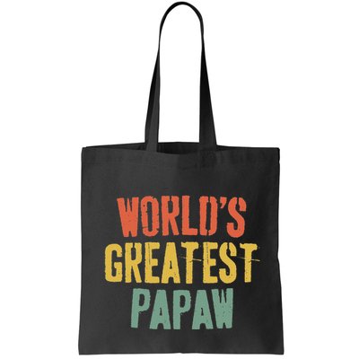 WorldS Greatest Papaw Grandpa FatherS Day Bag